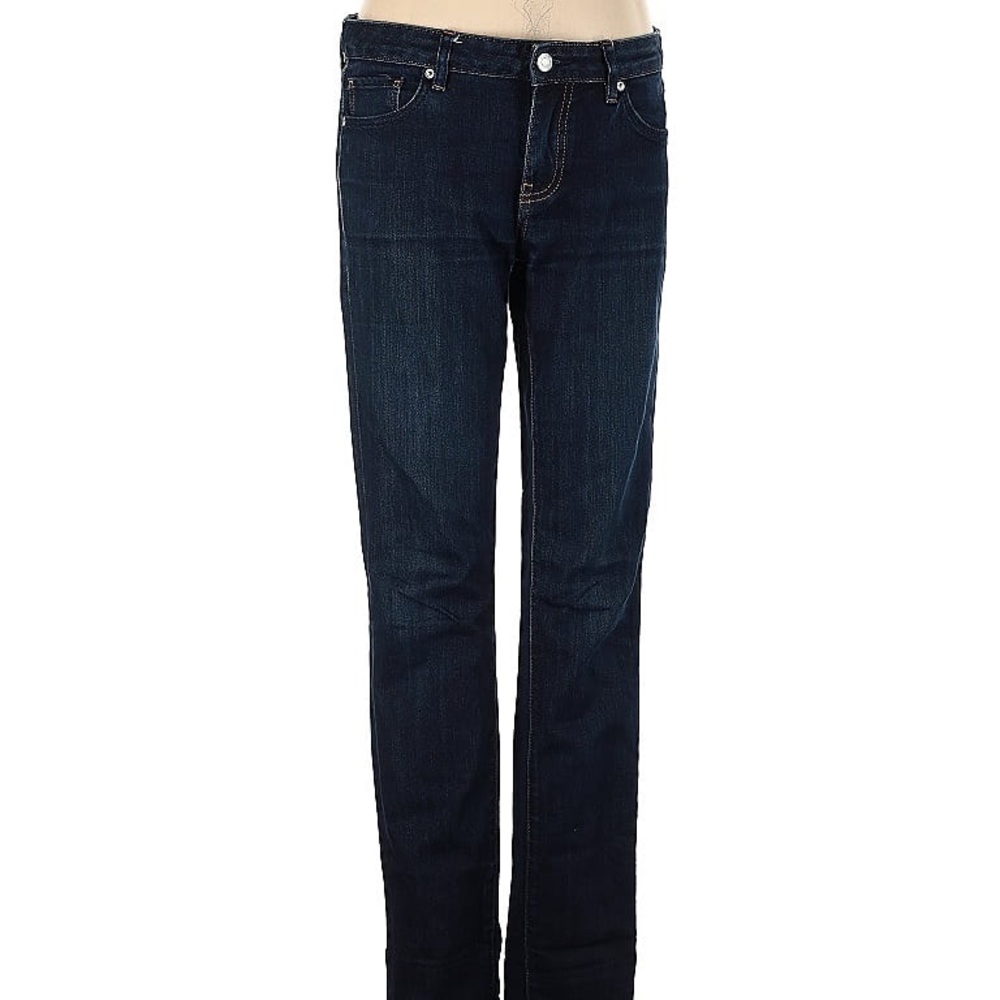 Uniqlo Dark Blue Women's Straight Leg Jeans